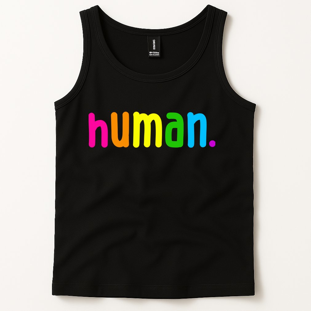 Human Neon Colorful Tank Top