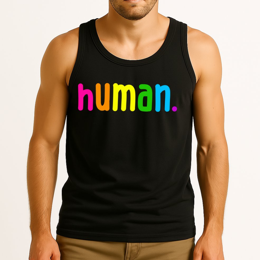 Human Neon Colorful Tank Top