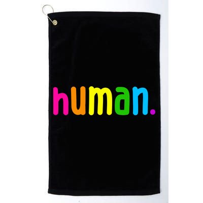 Human Neon Colorful Golf Towel
