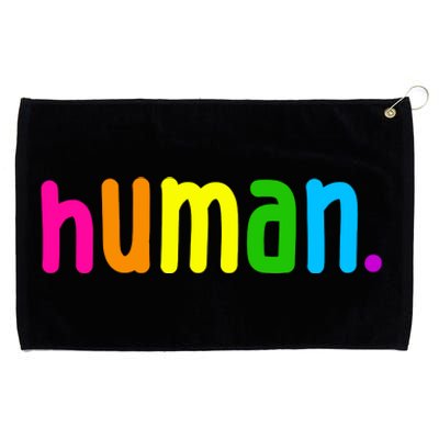 Human Neon Colorful Grommeted Golf Towel