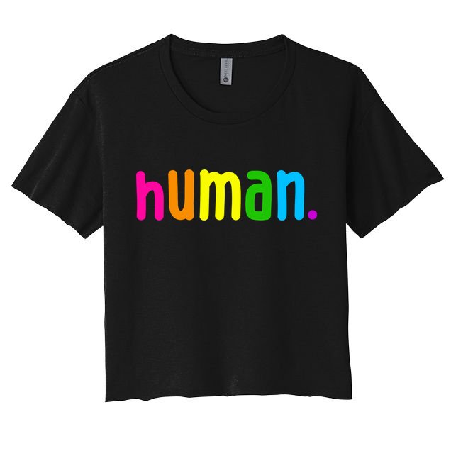 Human Neon Colorful Crop Top