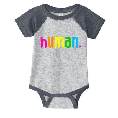 Human Neon Colorful Infant Baby Jersey Bodysuit