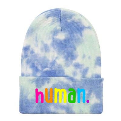 Human Neon Colorful Tie Dye 12in Knit Beanie