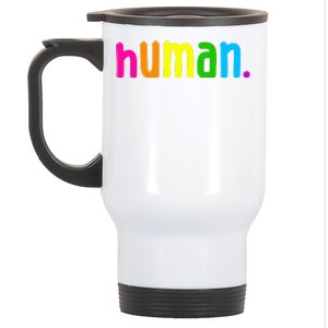 Human Neon Colorful Stainless Steel Travel Mug