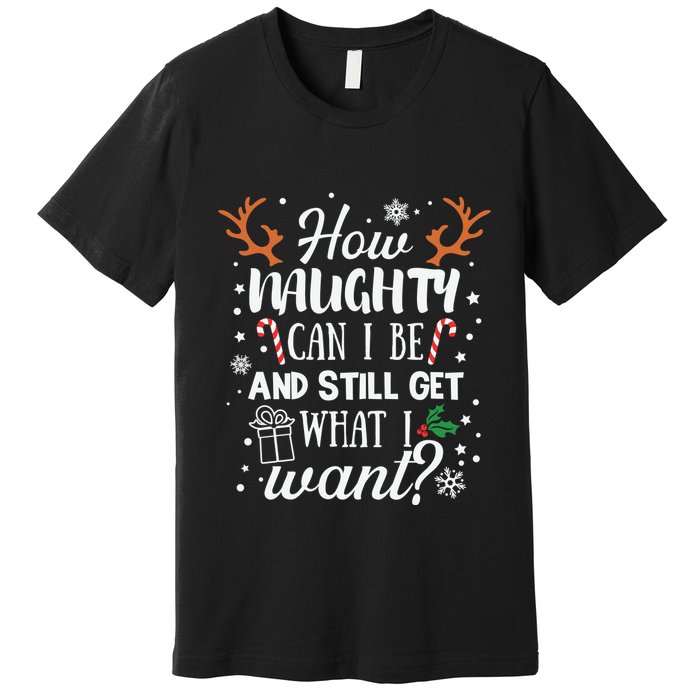 How Naughty Can I Be And Still Get What I Want Premium T-Shirt