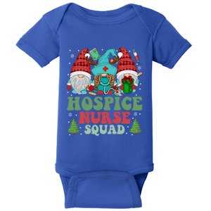 Hospice Nurse Christmas Gnomes Nurse Squad Appreciation Gift Baby Bodysuit