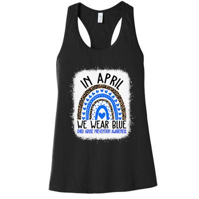 Hope National Child Abuse Prevention Month Women's Racerback Tank