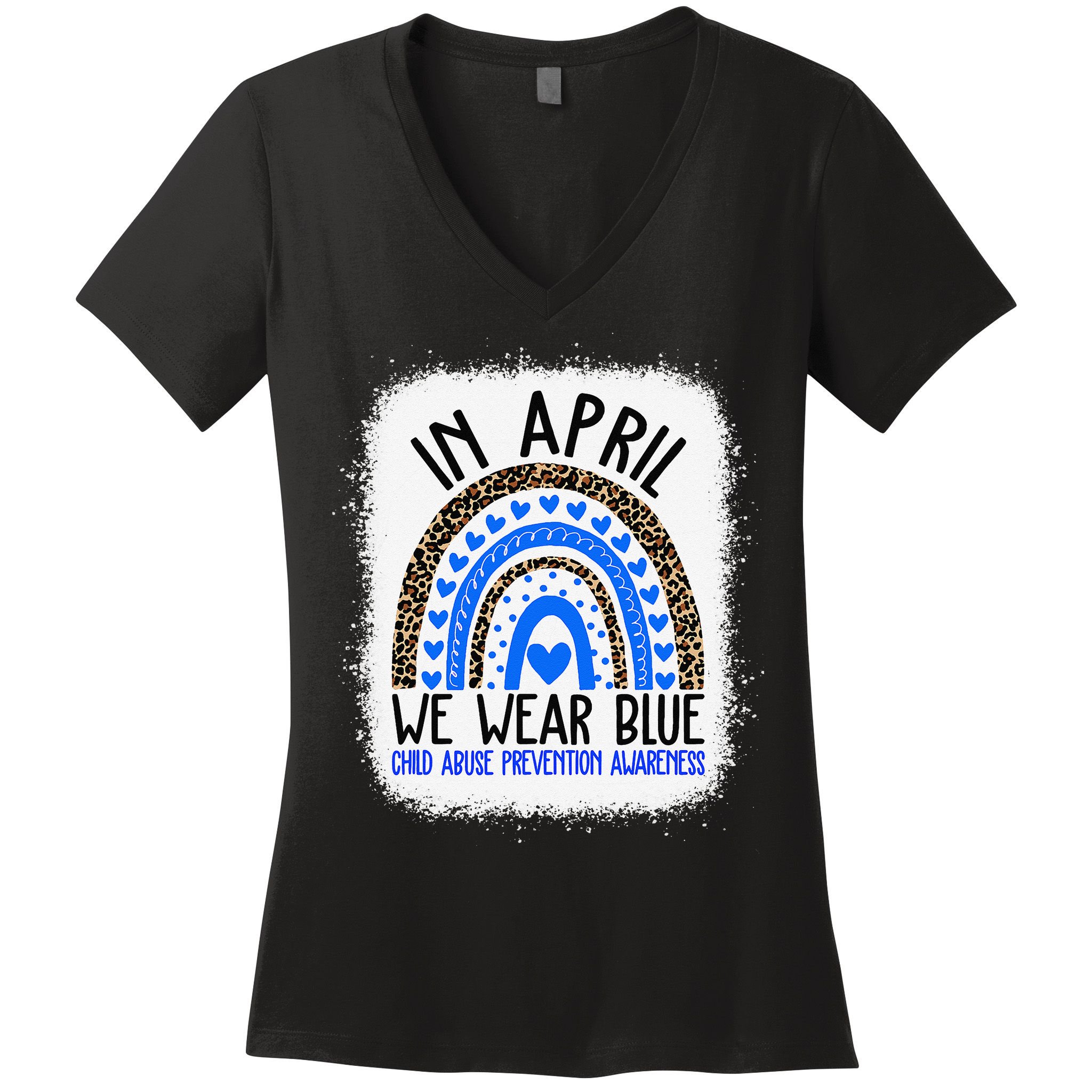 Hope National Child Abuse Prevention Month Women's V-Neck T-Shirt