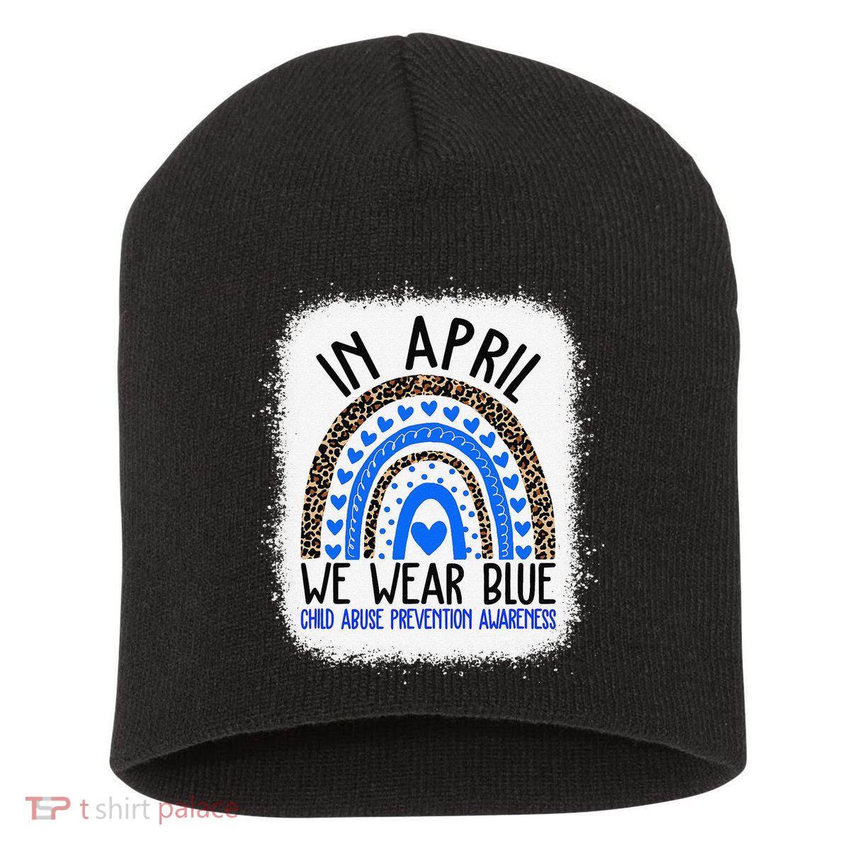 Hope National Child Abuse Prevention Month Short Acrylic Beanie