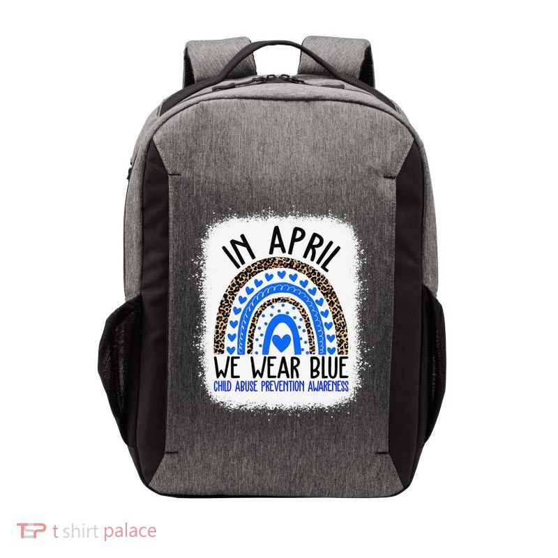 Hope National Child Abuse Prevention Month Vector Backpack