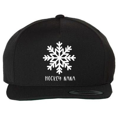 Hockey Nana Cute Winter Sports And Snow And Snowflake Gift Wool Snapback Cap