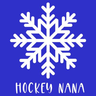 Hockey Nana Cute Winter Sports And Snow And Snowflake Gift T-Shirt