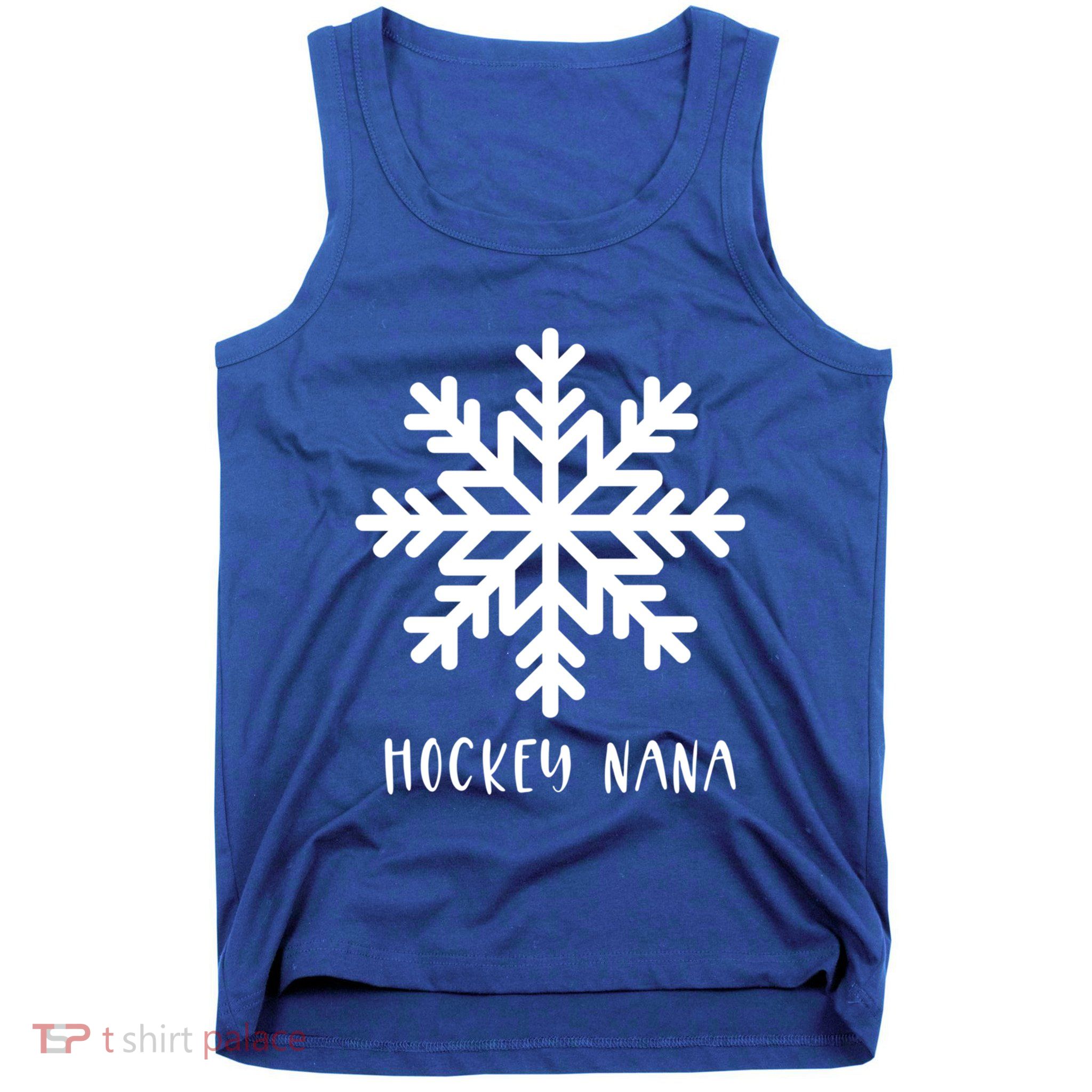 Hockey Nana Cute Winter Sports And Snow And Snowflake Gift Tank Top