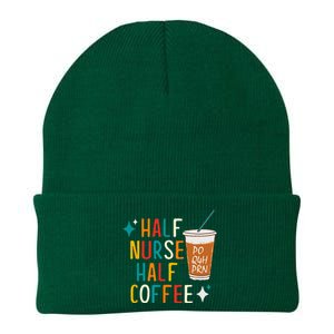 Half Nurse Coffee Nurse Gifts Nurse Week Gifts Funny Nurse Knit Cap Winter Beanie