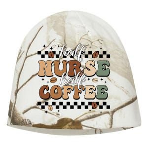 Half Nurse Coffee Nurse Gifts Nurse Week Gifts Funny Nurse Kati - Camo Knit Beanie