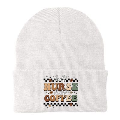 Half Nurse Coffee Nurse Gifts Nurse Week Gifts Funny Nurse Knit Cap Winter Beanie