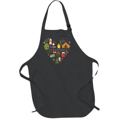 Hiking Nature Climbing Camp Lover Nature I Love Camping Full-Length Apron With Pockets