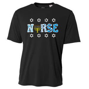 Hanukkah Nurse Chanukah  Jewish RN ER ICU  Cooling Performance Crew T-Shirt