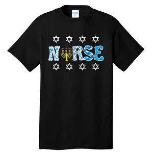 Hanukkah Nurse Chanukah  Jewish RN ER ICU  Tall T-Shirt