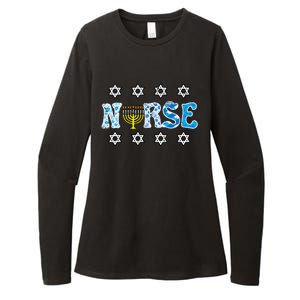 Hanukkah Nurse Chanukah  Jewish RN ER ICU  Womens CVC Long Sleeve Shirt