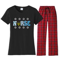 Hanukkah Nurse Chanukah  Jewish RN ER ICU  Women's Flannel Pajama Set