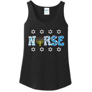 Hanukkah Nurse Chanukah  Jewish RN ER ICU  Ladies Essential Tank