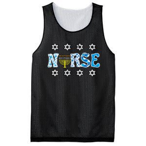 Hanukkah Nurse Chanukah  Jewish RN ER ICU  Mesh Reversible Basketball Jersey Tank