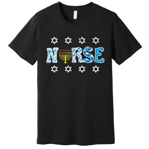 Hanukkah Nurse Chanukah  Jewish RN ER ICU  Premium T-Shirt