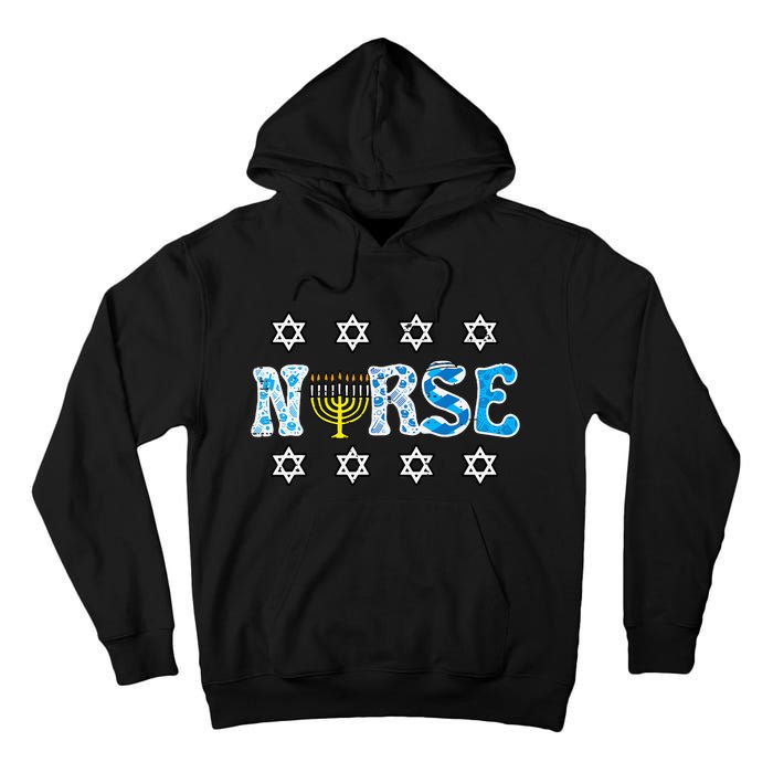 Hanukkah Nurse Chanukah  Jewish RN ER ICU  Tall Hoodie