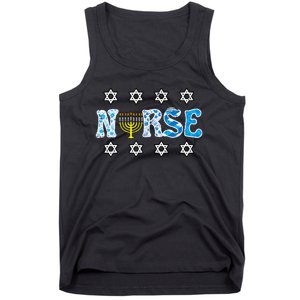 Hanukkah Nurse Chanukah  Jewish RN ER ICU  Tank Top