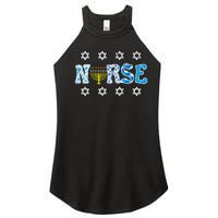 Hanukkah Nurse Chanukah  Jewish RN ER ICU  Women's Perfect Tri Rocker Tank