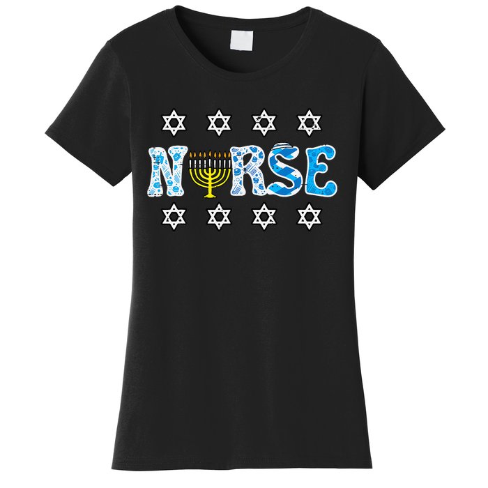 Hanukkah Nurse Chanukah  Jewish RN ER ICU  Women's T-Shirt