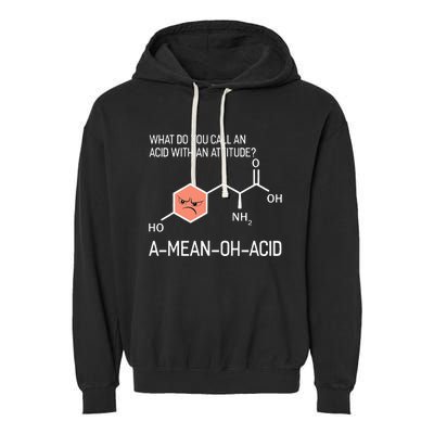 Humor Nerdy Chemistry GiftsAmino Acid Garment-Dyed Fleece Hoodie