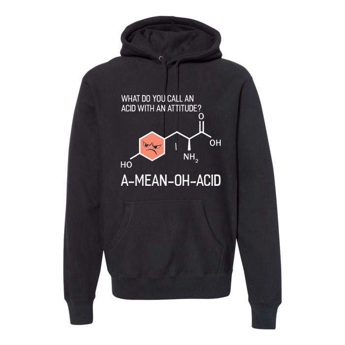 Humor Nerdy Chemistry GiftsAmino Acid Premium Hoodie