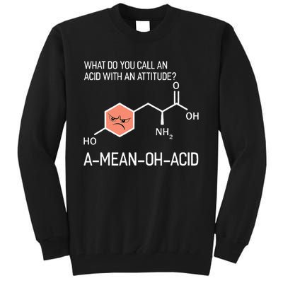 Humor Nerdy Chemistry GiftsAmino Acid Tall Sweatshirt