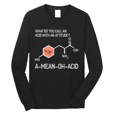 Humor Nerdy Chemistry T Gifts Amino Acid For Women Men Long Sleeve Shirt