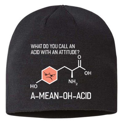 Humor Nerdy Chemistry T Gifts Amino Acid For Women Men Sustainable Beanie