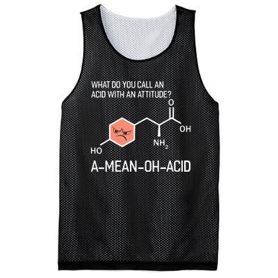 Humor Nerdy Chemistry T Gifts Amino Acid For Women Men Mesh Reversible Basketball Jersey Tank