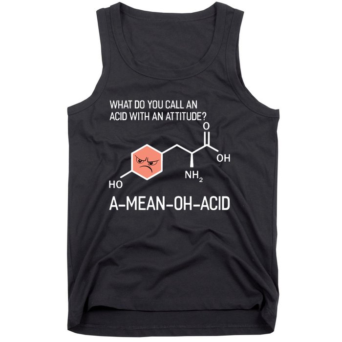 Humor Nerdy Chemistry T Gifts Amino Acid For Women Men Tank Top