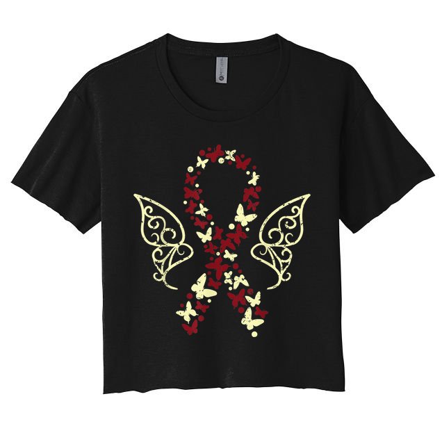 Head Neck Cancer Support Head And Neck Cancer Awareness Crop Top