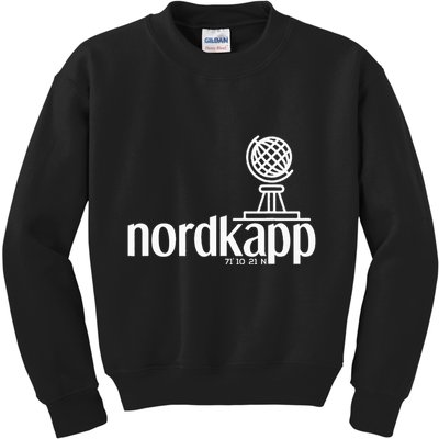 Historical North Cape Norway Scandinavia Design Kids Sweatshirt