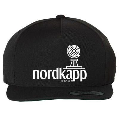 Historical North Cape Norway Scandinavia Design Wool Snapback Cap