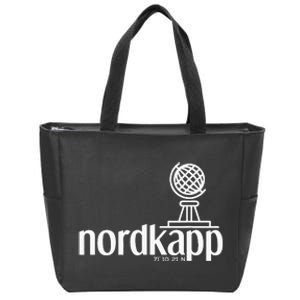 Historical North Cape Norway Scandinavia Design Zip Tote Bag