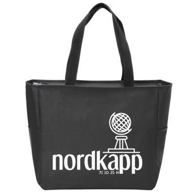 Historical North Cape Norway Scandinavia Design Zip Tote Bag