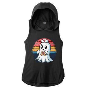 Halloween Nurse Crew Hospital First Aid Nursing Ladies PosiCharge Tri-Blend Wicking Draft Hoodie Tank