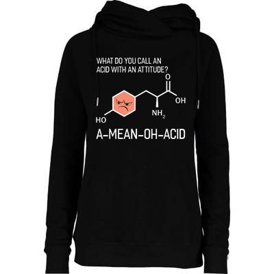 Humor Nerdy Chemistry Gifts Amino Acid For Womens Funnel Neck Pullover Hood