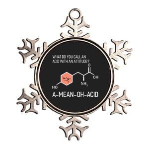 Humor Nerdy Chemistry Gifts Amino Acid For Metallic Star Ornament