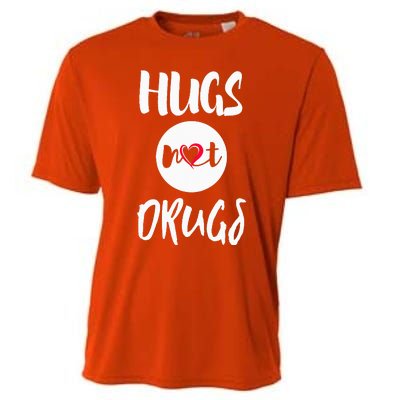 Hugs Not Drugs say no to drugs Red Ribbon week  gift Cooling Performance Crew T-Shirt