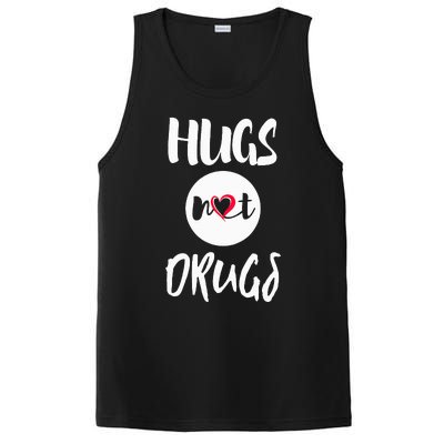 Hugs Not Drugs say no to drugs Red Ribbon week  gift PosiCharge Competitor Tank