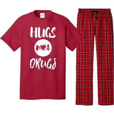 Hugs Not Drugs say no to drugs Red Ribbon week  gift Pajama Set